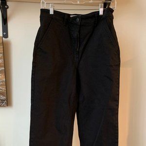 Black Everlane Cropped Straight Regular Jeans